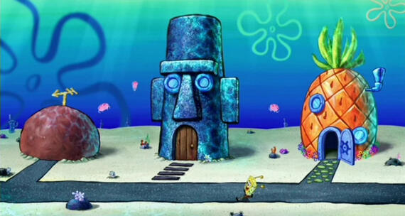 bikini bottom from spongebob